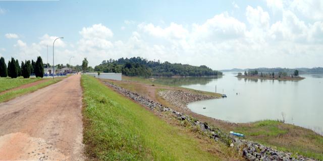 Construction of Bekok Dam, Yong Peng, Johor