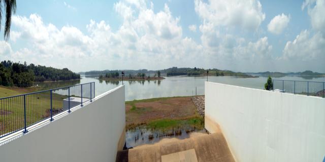 Construction of Bekok Dam, Yong Peng, Johor